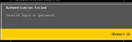 ESXI DCUI: unable to login as root
